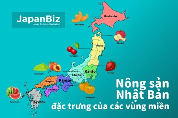 Nông sản Nhật Bản - đặc trưng của các vùng miền