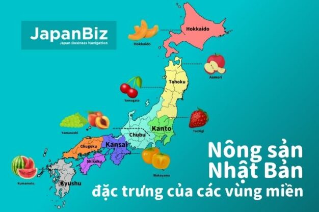 Nông sản Nhật Bản - đặc trưng của các vùng miền