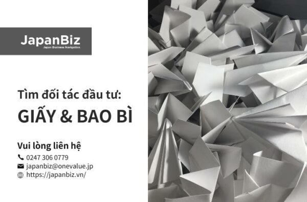 Tìm đối tác đầu tư Giấy và Bao bì